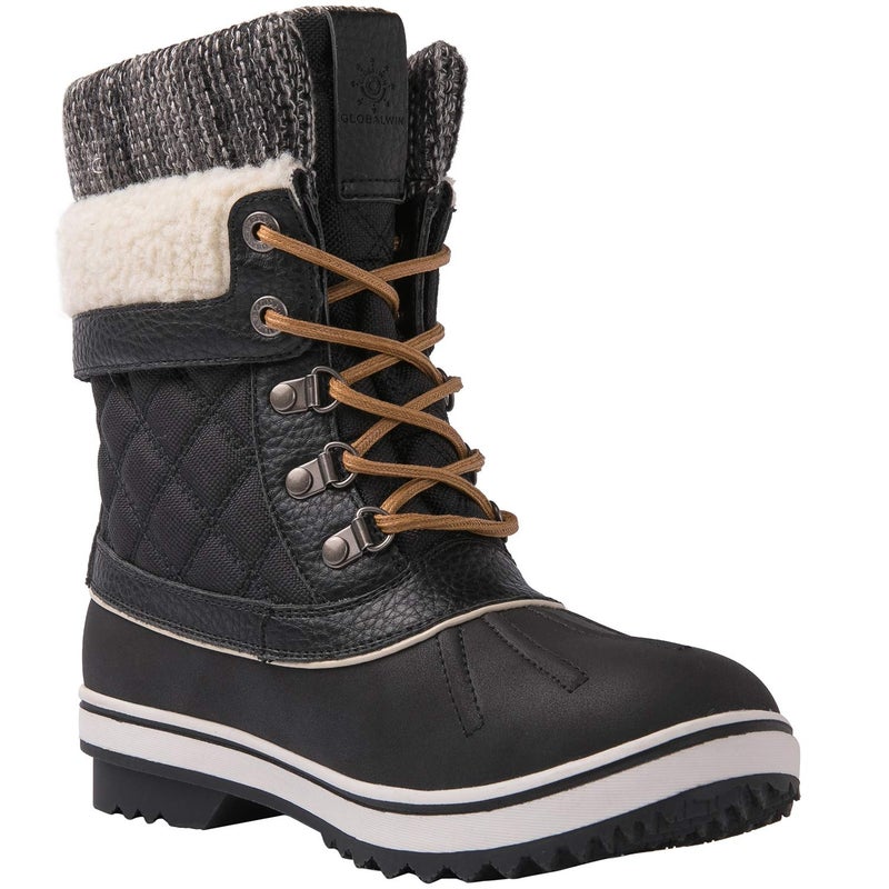 GLOBALWIN Snow Boots For Women Black Women's Winter Boots 8M - Image 3